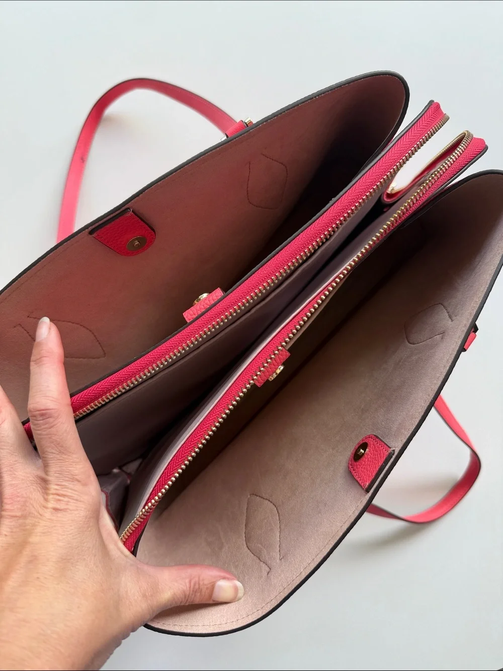 Kate Spade Zeezee Large Work Tote in Coral Pink